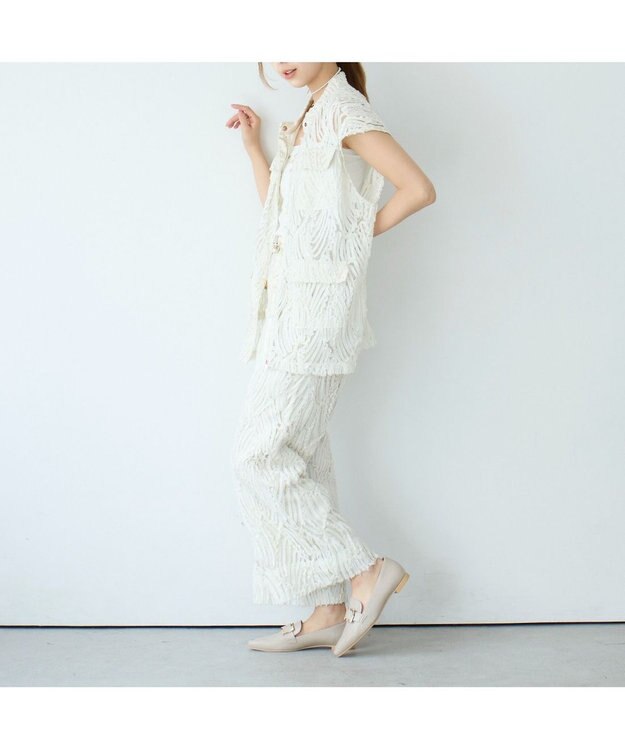 MODE ET JACOMO <carino>【レイン対応】バックルローファー ベージュ