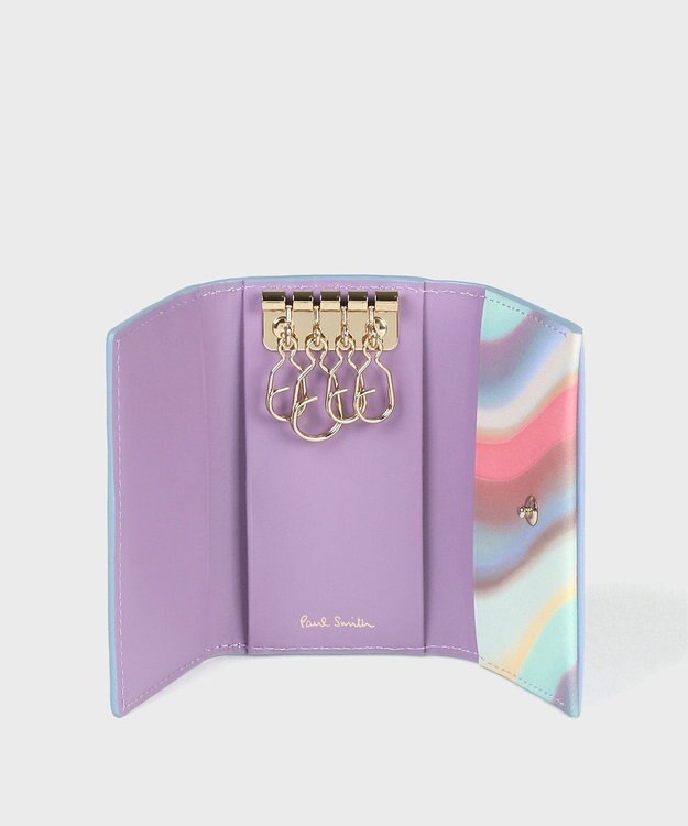 Paul Smith スプレースワールトリム キーケース サックスブルー