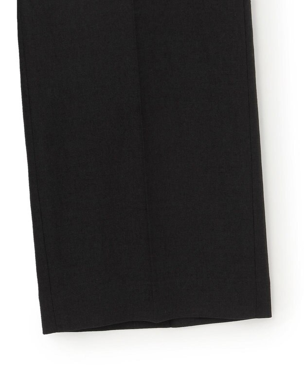 23区 【洗える/セットアップ対応】アイアスマットストレッチ セミワイド パンツ ブラック系