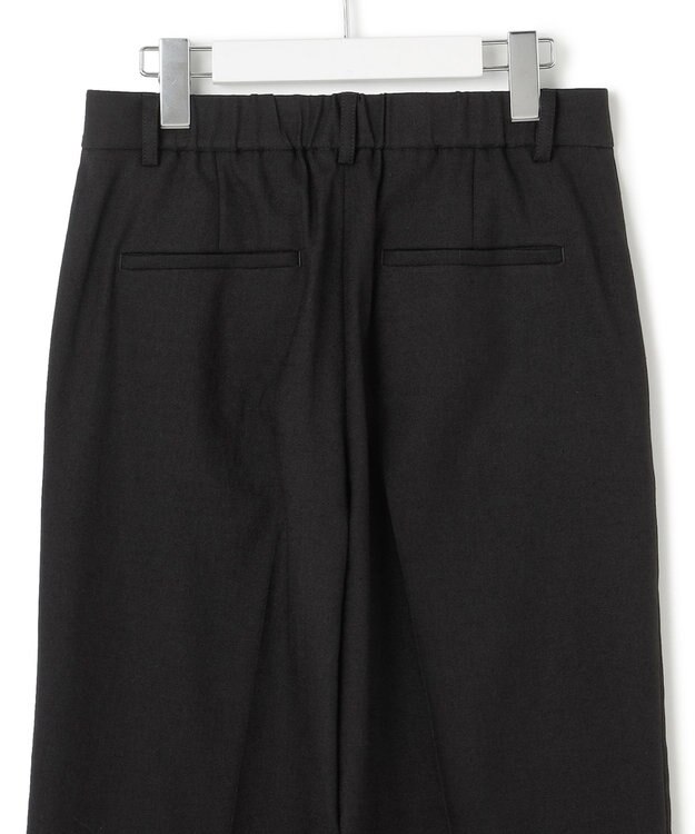 23区 【洗える/セットアップ対応】アイアスマットストレッチ セミワイド パンツ ブラック系