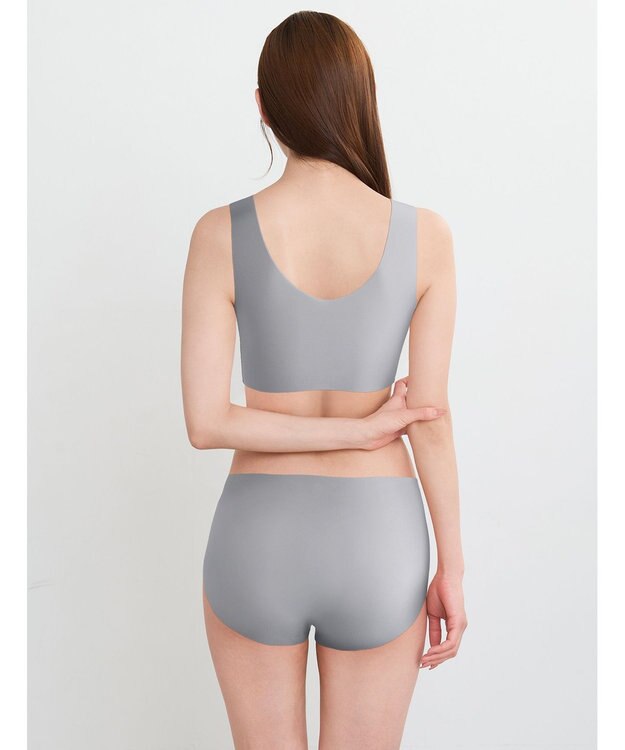 WACOAL 【GOCOCi ゴコチ】 ノンワイヤーブラ ベタつきにくく乾きやすい 通気性がよい 立体的なバストシルエット ブラトップ ハーフトップ レディース CGG571 /ワコール グレー