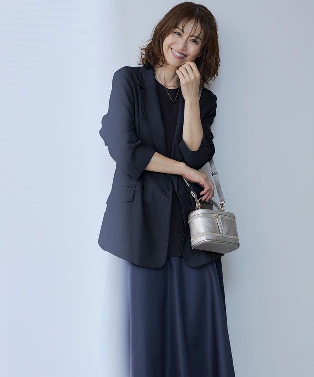 自由区 3WAYストーン ネックレス ゴールド×ブラック