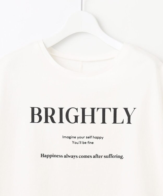 Feroux フレンチスリーブロゴプリント Tシャツ ホワイト系