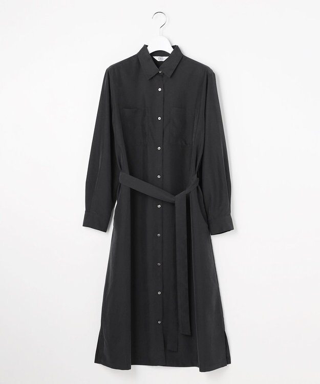 J.PRESS LADIES S ピーチポプリン ワンピース ブラック系