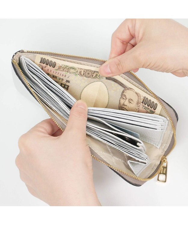 PELLE BORSA L字ファスナー長財布 Reinette Goods レネットグッズ 47184785 オフホワイト