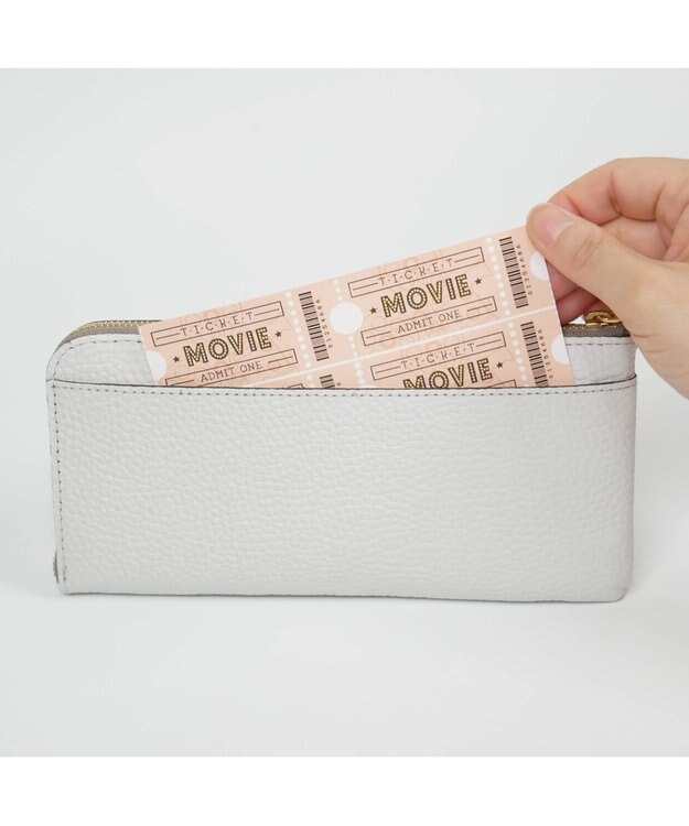 PELLE BORSA L字ファスナー長財布 Reinette Goods レネットグッズ 47184785 オフホワイト