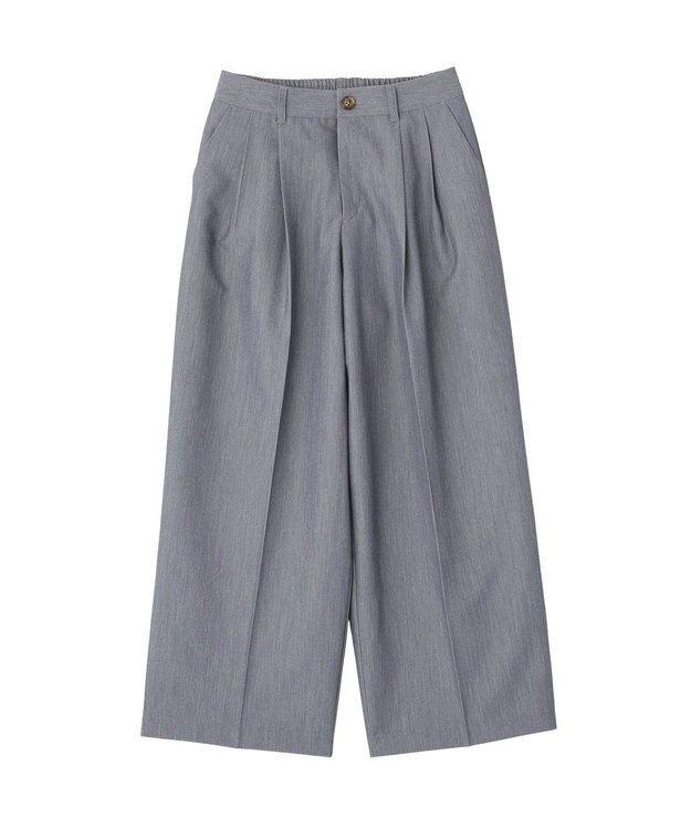 CRAFT STANDARD BOUTIQUE タックイージーワイドパンツ Gray Mixture