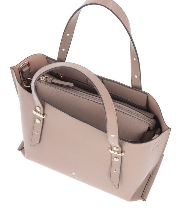 CLATHAS モス 2wayトートバッグ（ポシェット付き） グレージュ