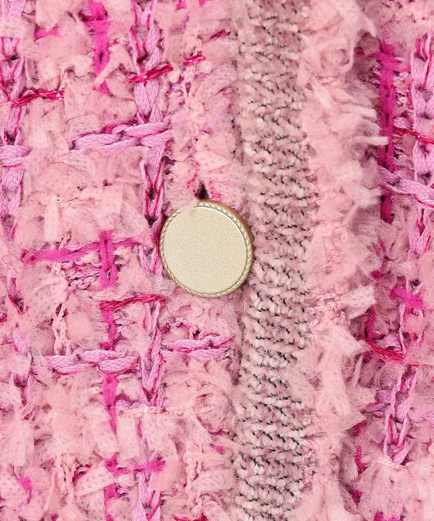 TOCCA 【洗える】THOUSAND WAVE ニットジャケット ピンク系