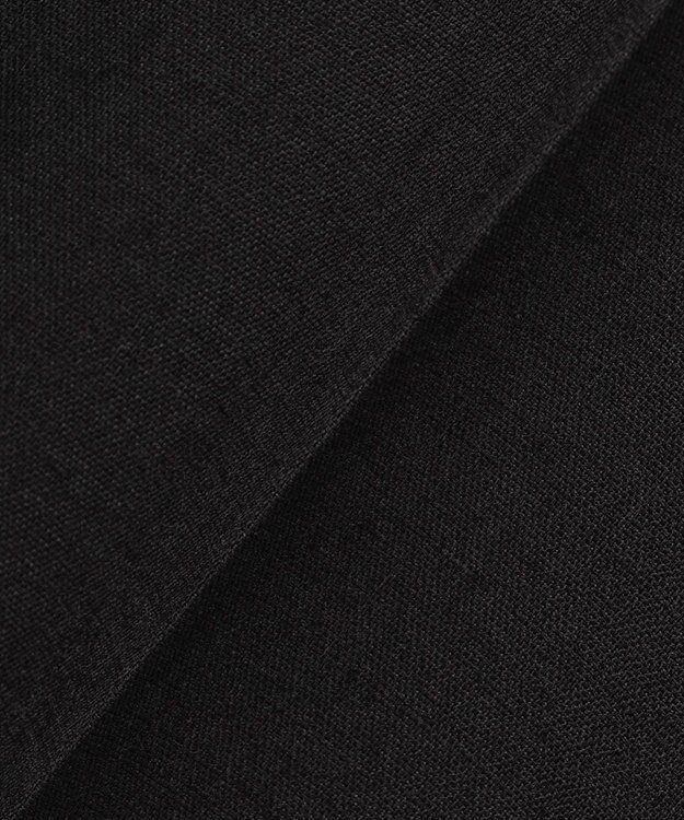 23区 【洗える/セットアップ対応】アイアスマットストレッチ セミワイド パンツ ブラック系