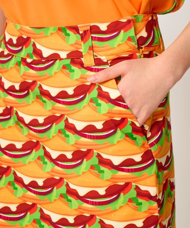 FILA GOLF／marie claire 【Loudmouth】柄スカート Burger Mania