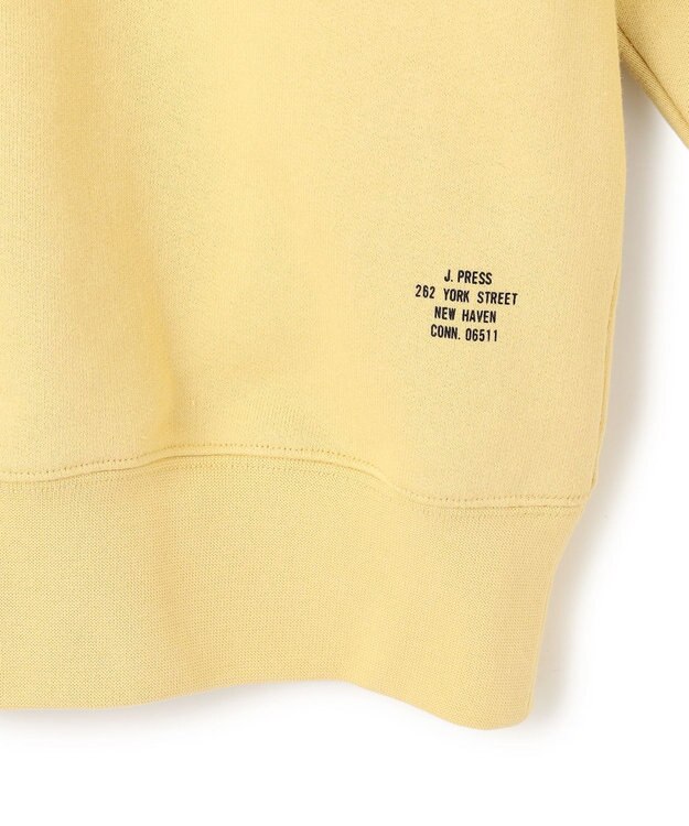 J.PRESS MEN 【J.PRESS ORIGINALS】【UNISEX】Supima Recycle French Terry Orval Logo Sweat Shirt イエロー系