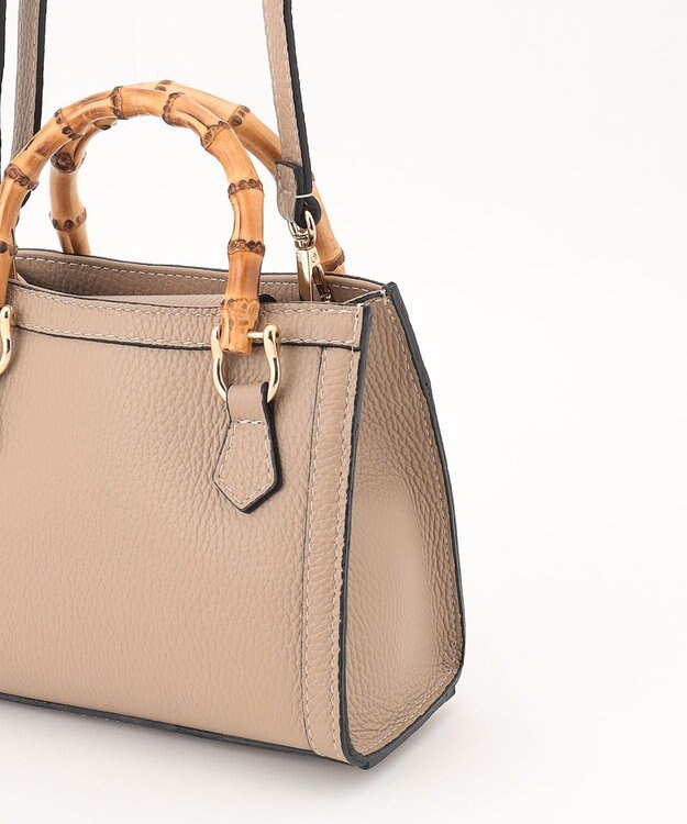 GRACE CONTINENTAL MaisonVincent バンブーハンドルバッグ ベージュ