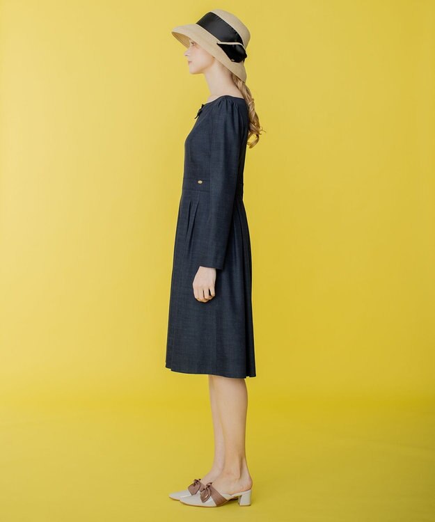 TOCCA 【洗える！】BLUE CIEL 長袖ドレス ダークネイビー系