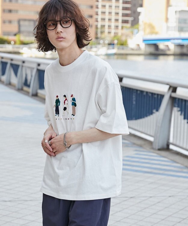 WEGO 【ユニセックス着用ITEM/綿100%/MLサイズ展開】CITY　BOYS　T（S） ホワイト