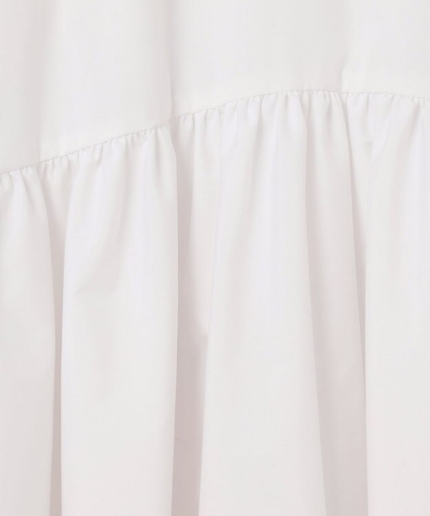 #Newans フレアヘムシャツワンピース ホワイト