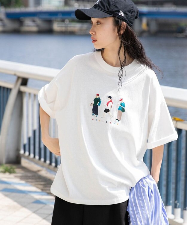 WEGO 【ユニセックス着用ITEM/綿100%/MLサイズ展開】CITY　BOYS　T（S） ホワイト