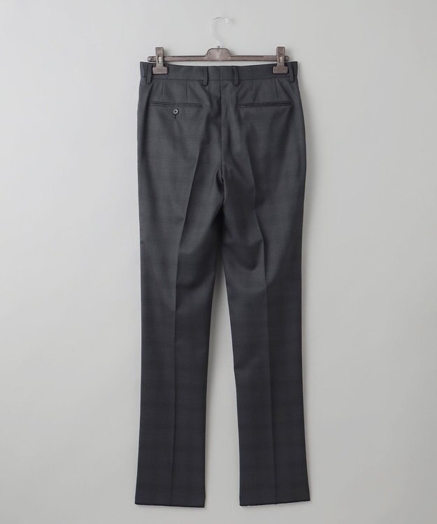 GOTAIRIKU 横に伸びる【TasmaniaWool/タマニアウール】ストレッチ スーツ_グレー格子柄 グレー格子地柄