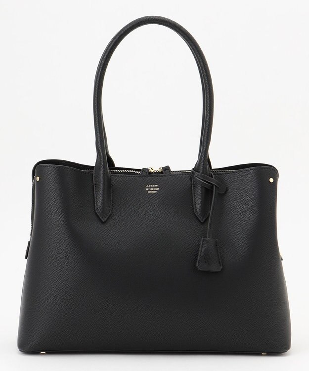 J.PRESS LADIES 【A4サイズ収納可・PC収納可】ポケット 通勤 トート バッグ ブラック系