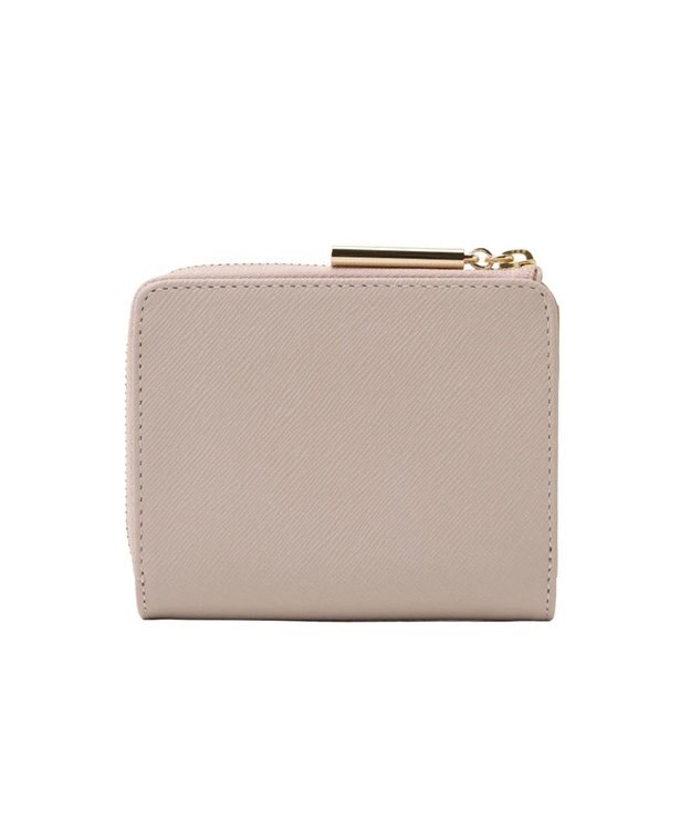 LANVIN en Bleu リュクサンブールハート 二つ折りLファスナー財布 ペールピンク