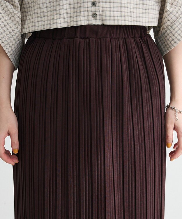 Green Parks プリーツスカート Brown