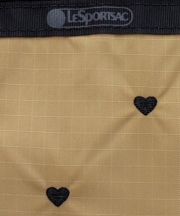 LeSportsac BUCKET TOTE/モカブラックハートエンブロイダリー モカブラックハートエンブロイダリー