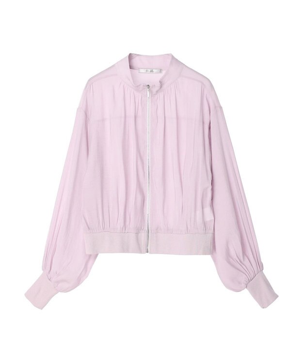 Green Parks Ｂ．シアーギャザーブルゾン Purple