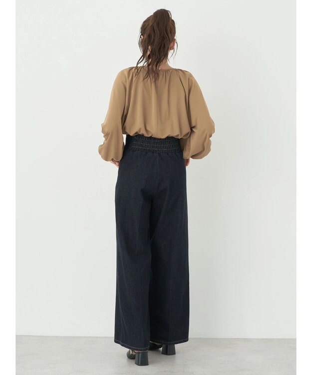 earth music&ecology パフスリーブカットソー Mustard