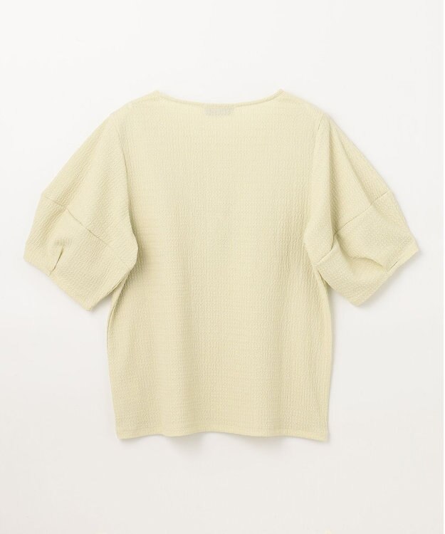 ANY シャーリングランタンスリーブトップス アップルグリーン