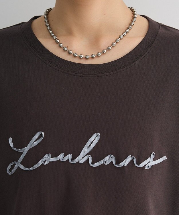 Green Parks リボンレギュラーＴシャツ Dark Gray