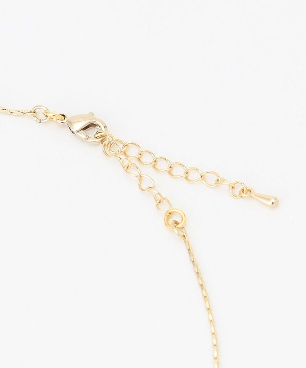 組曲 フラワービジューチェーンネックレス ゴールド系