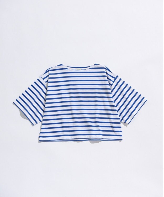 LENO BORDER T-SHIRT / ボーダーTシャツ WHITE×BLUE