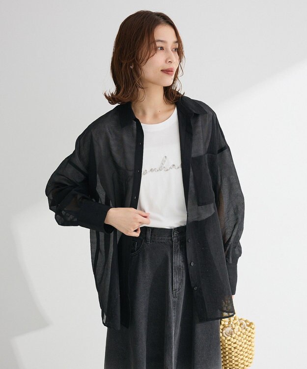 Green Parks リボンレギュラーＴシャツ Dark Gray