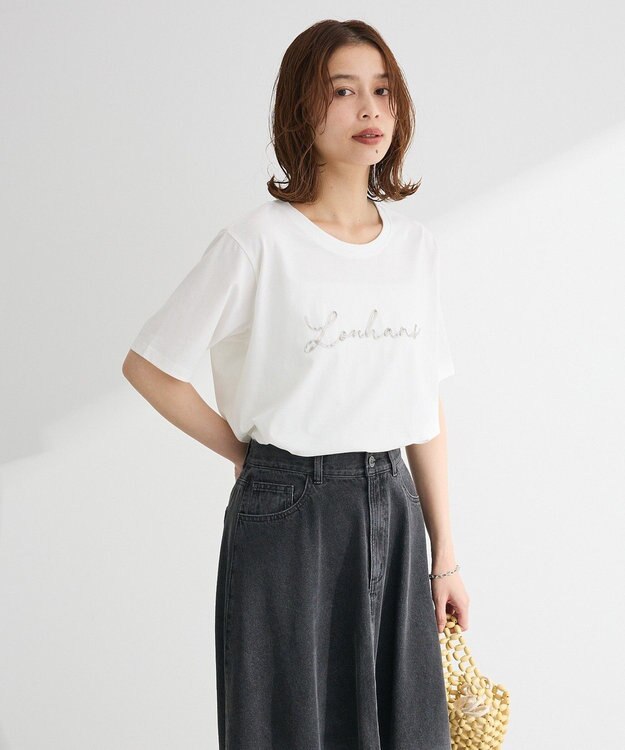 Green Parks リボンレギュラーＴシャツ Dark Gray