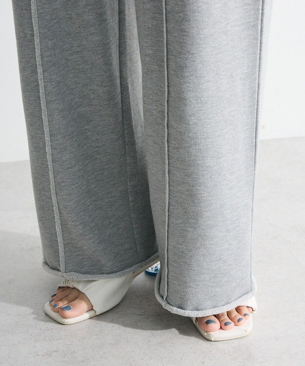 Green Parks ワイドスエットパンツ Gray Mixture