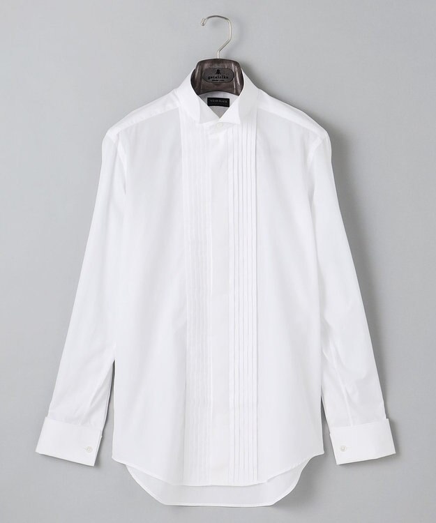 GOTAIRIKU 【WEAR BLACK】ブザム比翼ウィングカラー ドレスシャツ ホワイト系