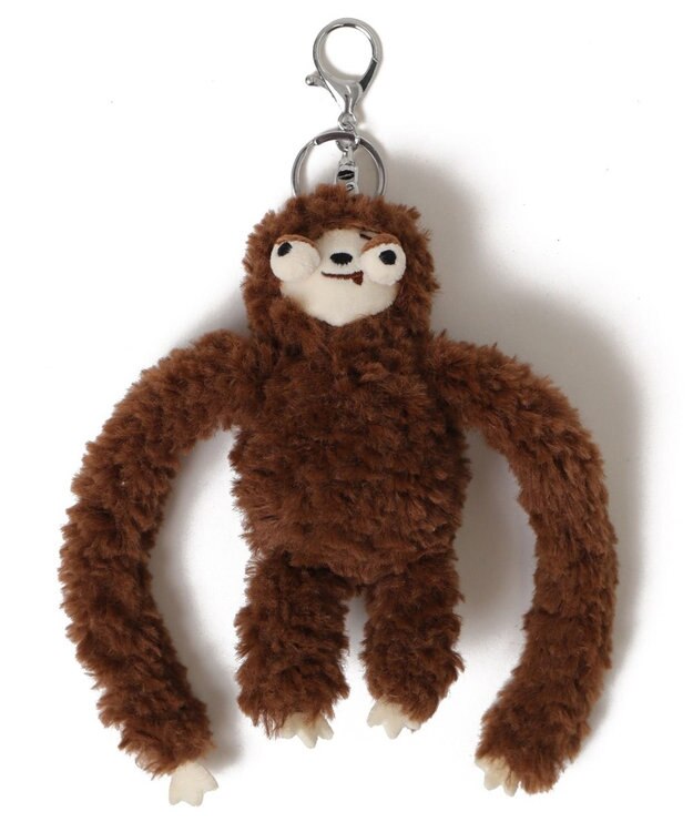 WEGO でかおめめなまけものぬいぐるみキーホルダー ブラウン