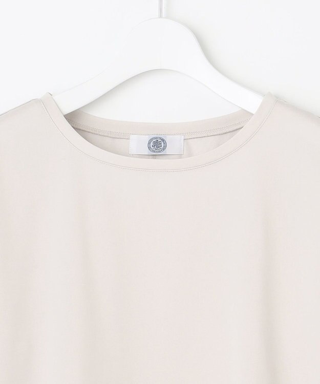 J.PRESS LADIES ベーシックジャージー ロングTシャツ カットソー ライトグレー系