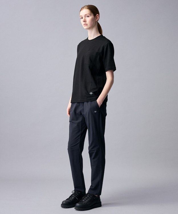 JOSEPH ABBOUD MOUNTAIN 【ゆったり】グリットワッフル アウトドアTシャツ ライトグレー系