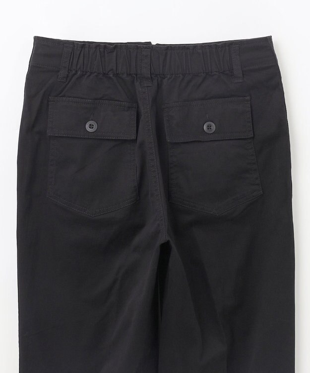 ANY 【ウエストゴム/ストレッチ】スタイリッシュベイカーパンツ ブラック