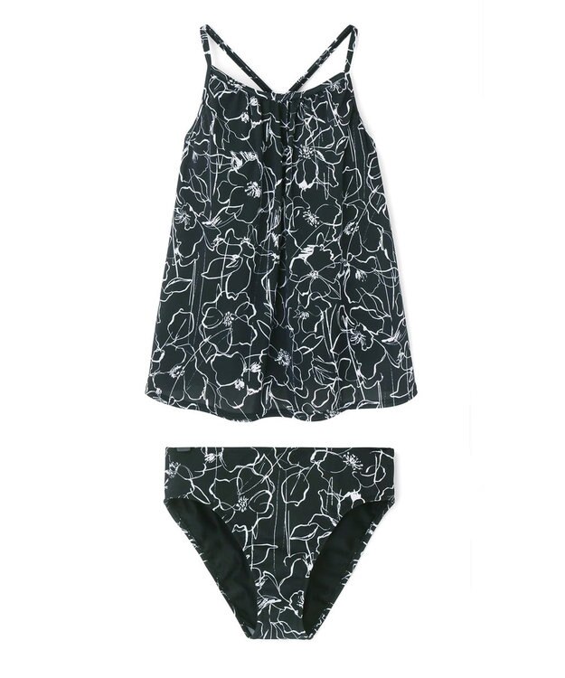 San-ai Resort（三愛水着楽園） タンキニ３点セット　9M・11L　【San-ai Resort（サンアイリゾート）】 ブラック