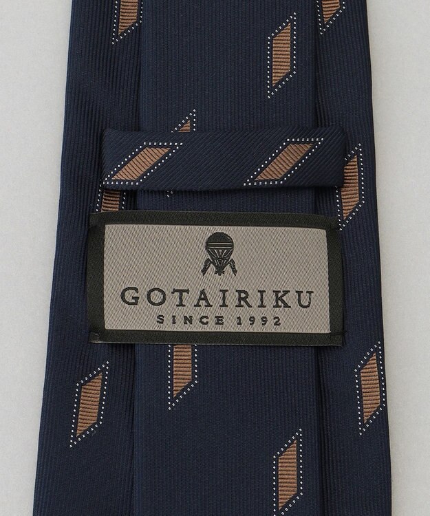 GOTAIRIKU GOTAIRIKU別注【日本製】シルク ネクタイ_ダイヤ柄 ネイビー系8