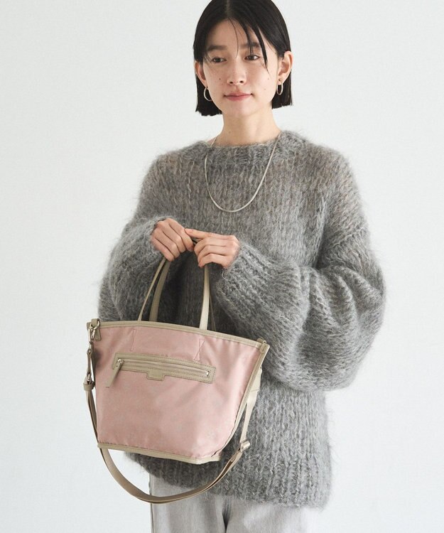 russet リバーシブル2wayトートバッグ(CE-1667) BeigePink