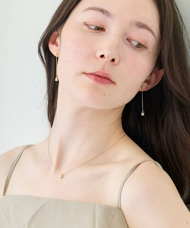 Phoebe 〈金属アレルギー対応〉パールブルームネックレス　小粒パール ホワイト