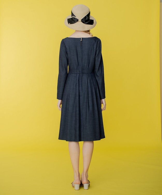 TOCCA 【洗える！】BLUE CIEL 長袖ドレス ダークネイビー系