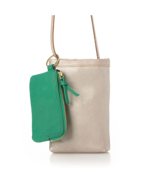 UNBILLION perche フラグメントケース付きモバイルショルダー シルバー