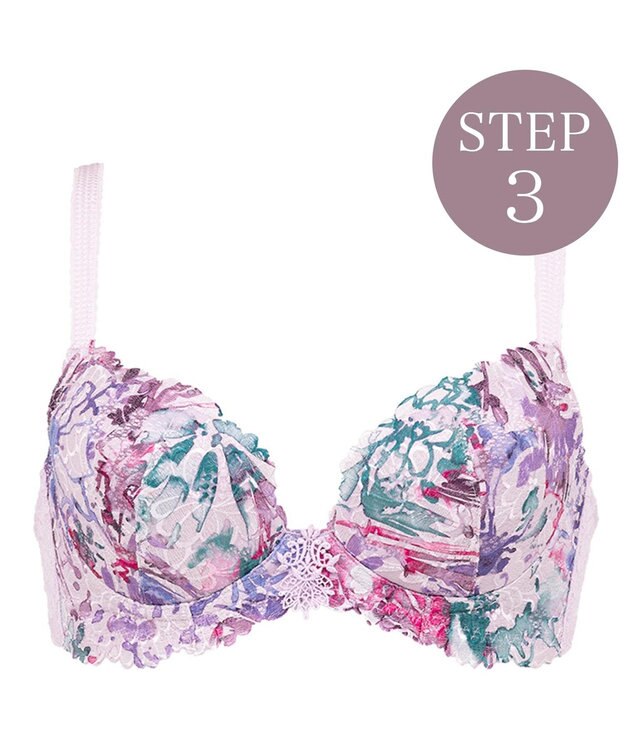 BRADELIS New York 【BRADELIS New York / 育乳ブラ・STEP3 整える】ジャクリーンステップ3ブラ22S1 ラベンダー