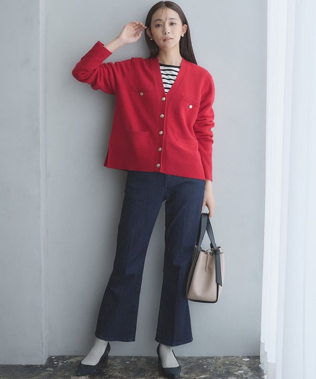 組曲 コットンバスクロング Tシャツ アイボリー系1