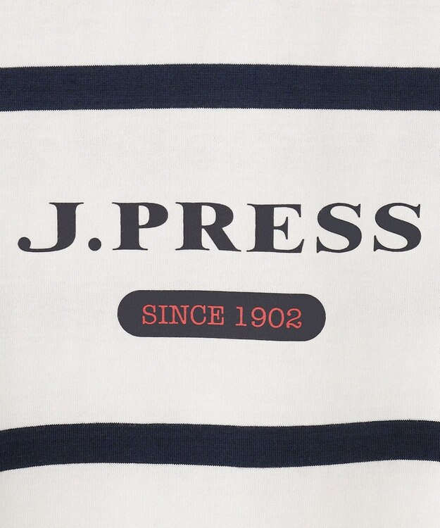 J.PRESS KIDS 【140-170cm】ボーダー カットソー オフホワイト系1