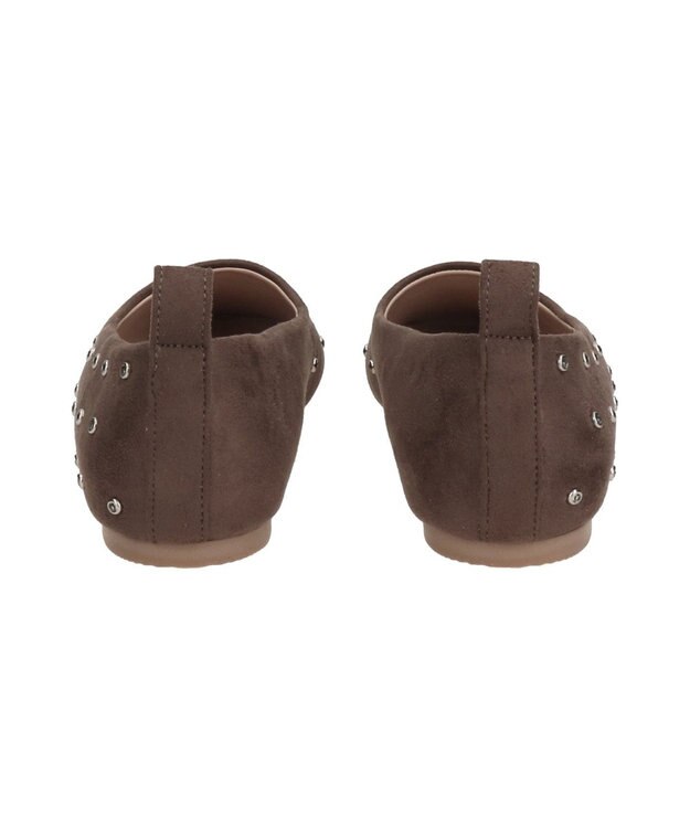 Bridget Birkin 【Bridget Birkin】ドットビジューフラットシューズ ブラウンスウェード